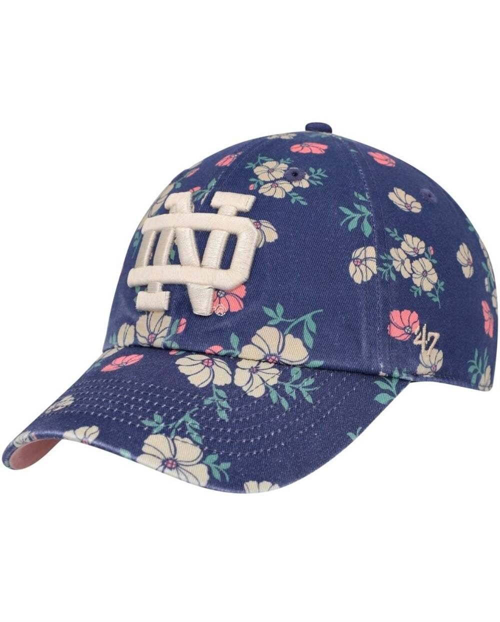 47 Brand Women's Navy Notre Dame Fighting Irish Primrose Clean Up Adjustable Hat